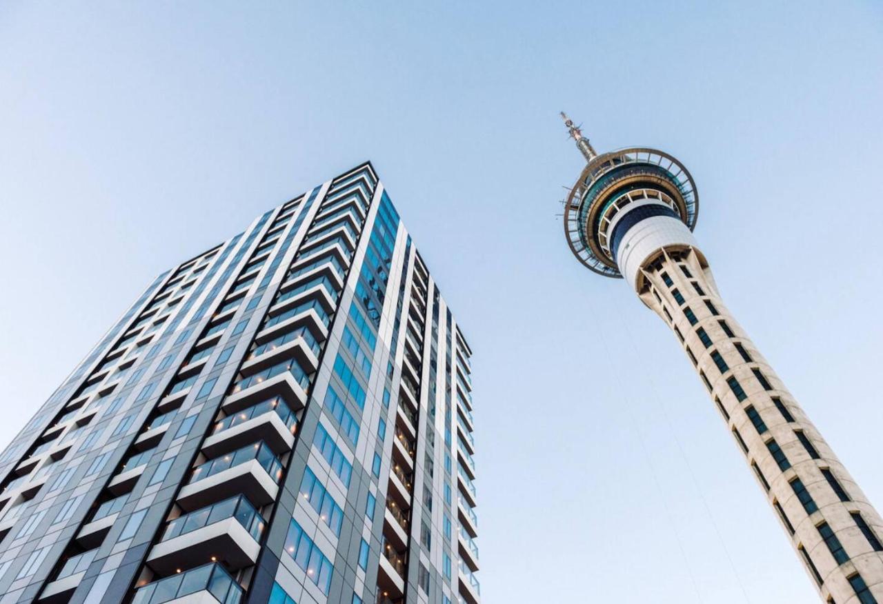 Modern 2 Bedroom Apartment 1 Minute To Skytower Auckland Exterior foto